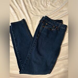 A.N.A. Skinny ankle jeans and slightly below the waist .